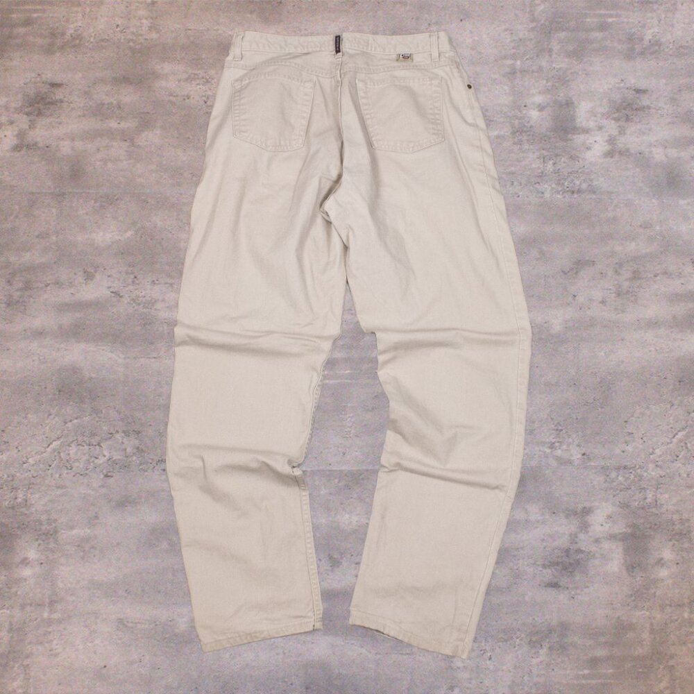 Vintage VTG 1990s‎ Curl Girl Relax Fit Baggy Wide Legged Denim Tan Y2K Pant's